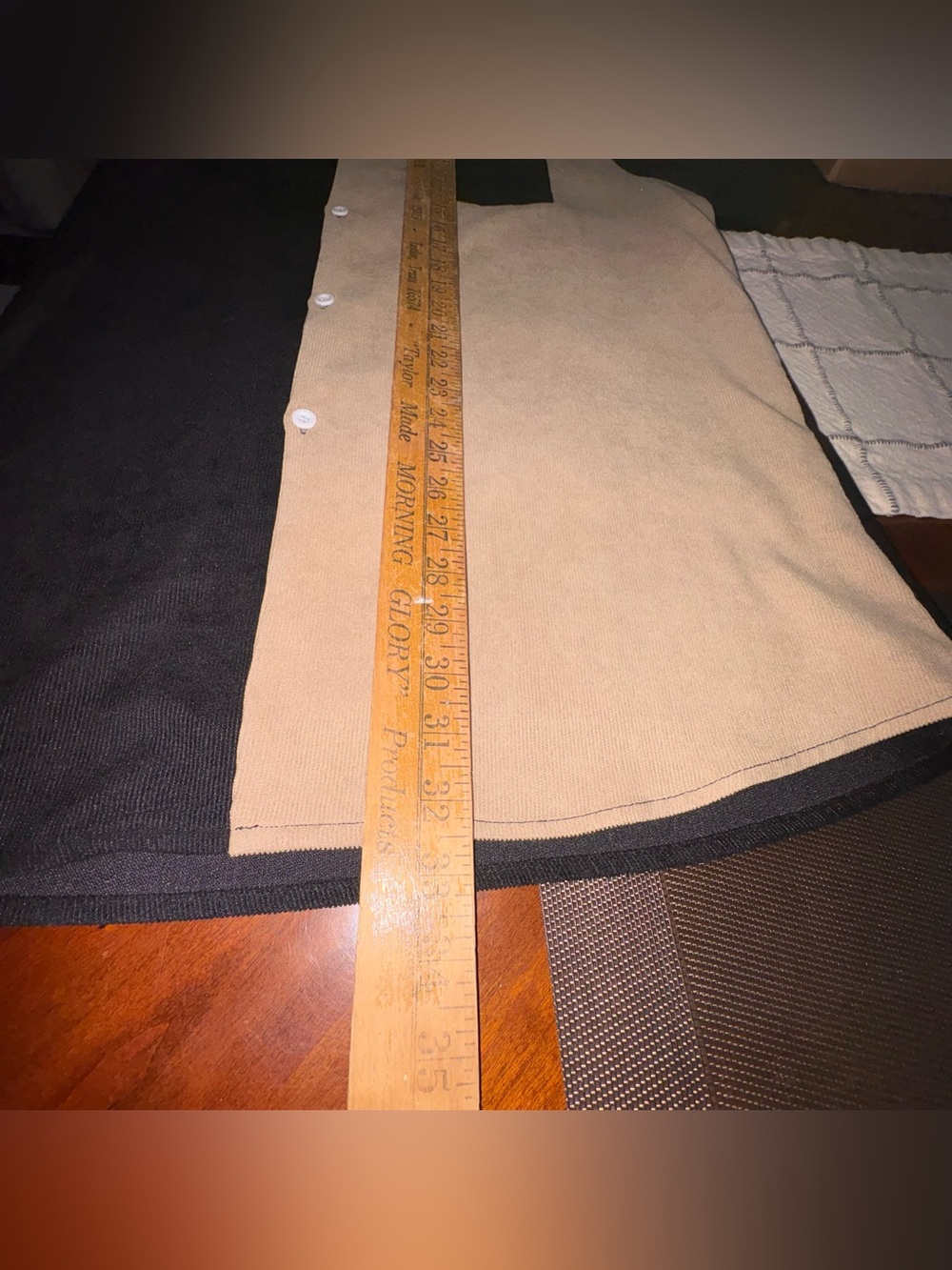Men's Two-Tone CORDUROY Short Sleeve Button-Up Shirt - Black & Tan SZ XXL - Picture 6 of 7